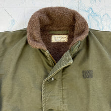 Load image into Gallery viewer, US Navy 1950s N1 Deck Jacket - Rare Olive Green - Mint condition
