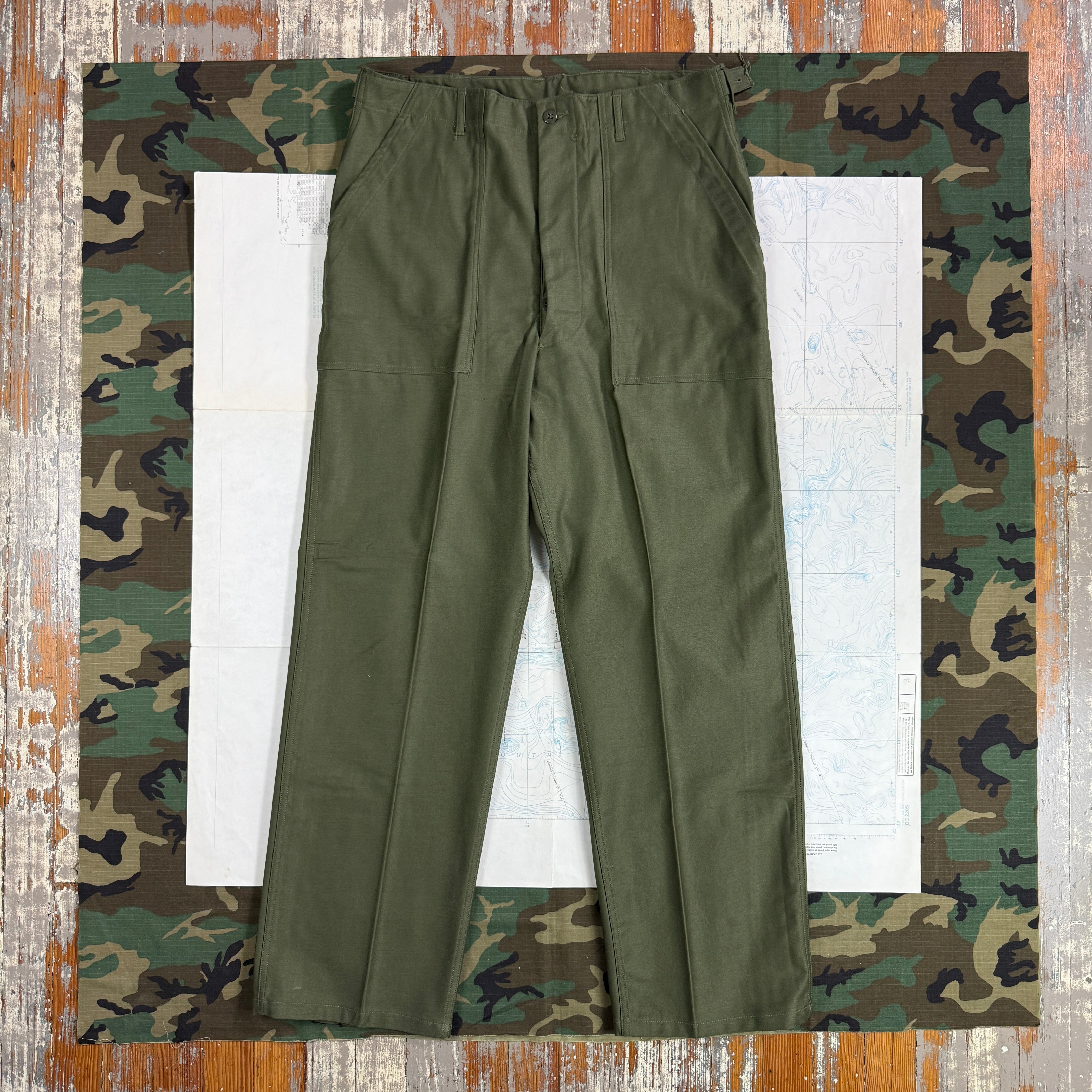 US Army 1960 First Pattern OG107 Pants - Deadstock - Size Large!