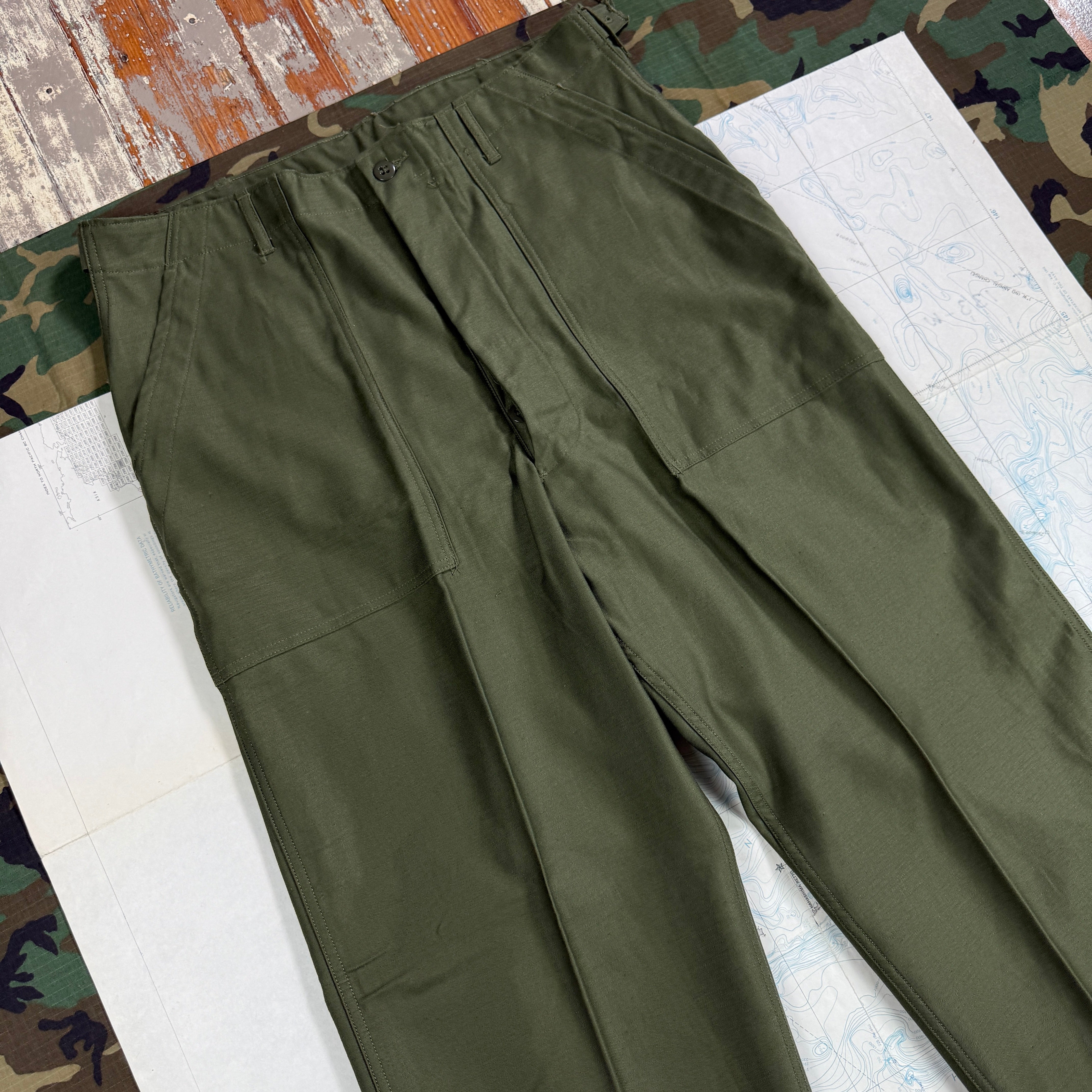 US Army 1960 First Pattern OG107 Pants - Deadstock - Size Large!