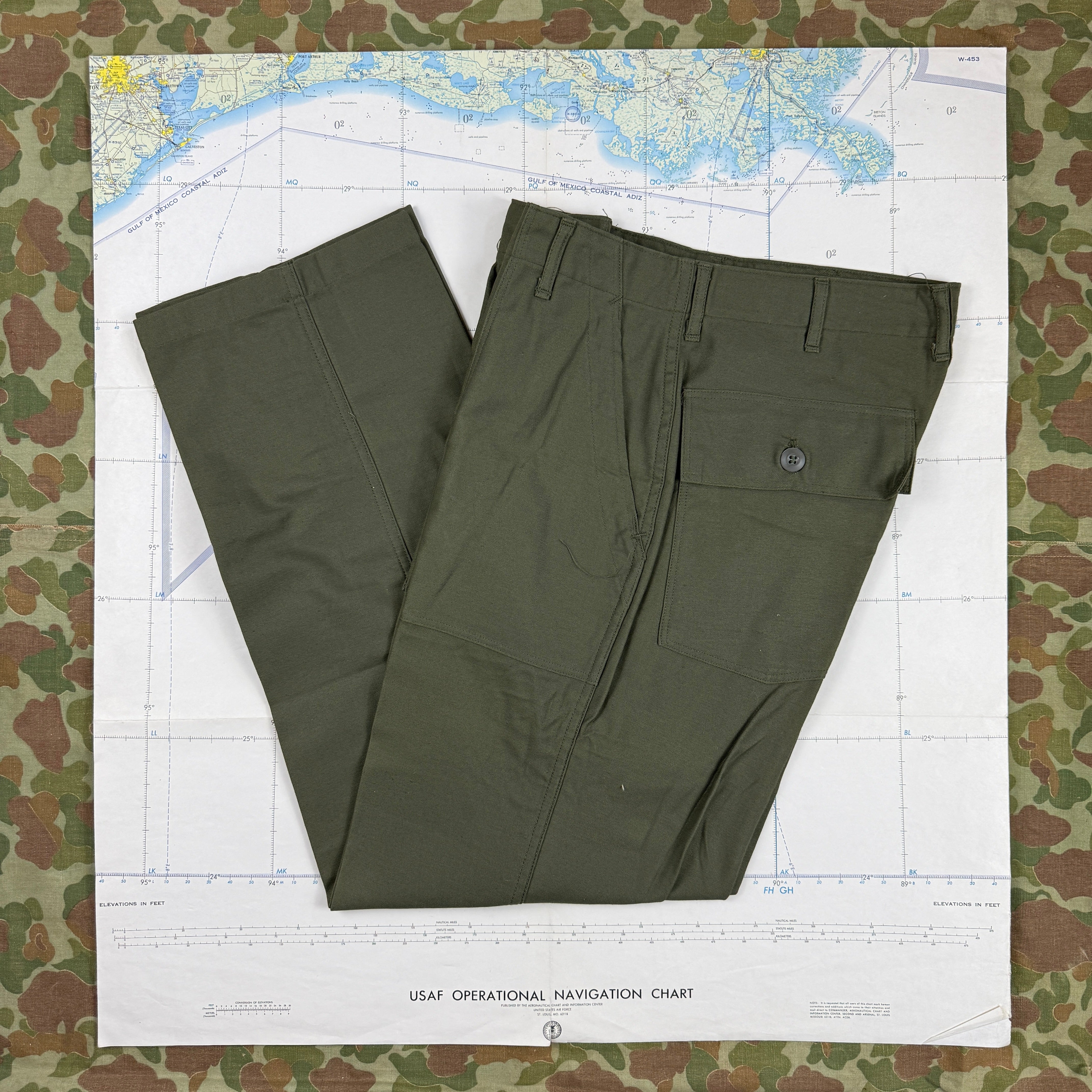 US Army Vietnam 1969 OG107 Pants - Deadstock - Size 32