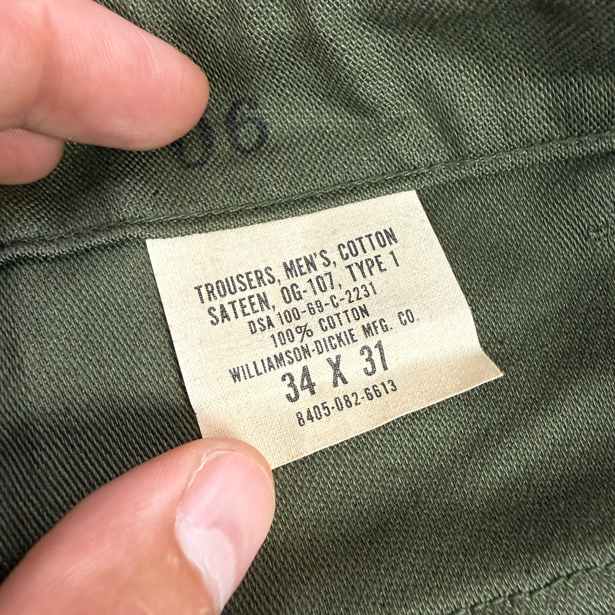 US Army Vietnam 1969 OG107 Pants - Deadstock - Size 32