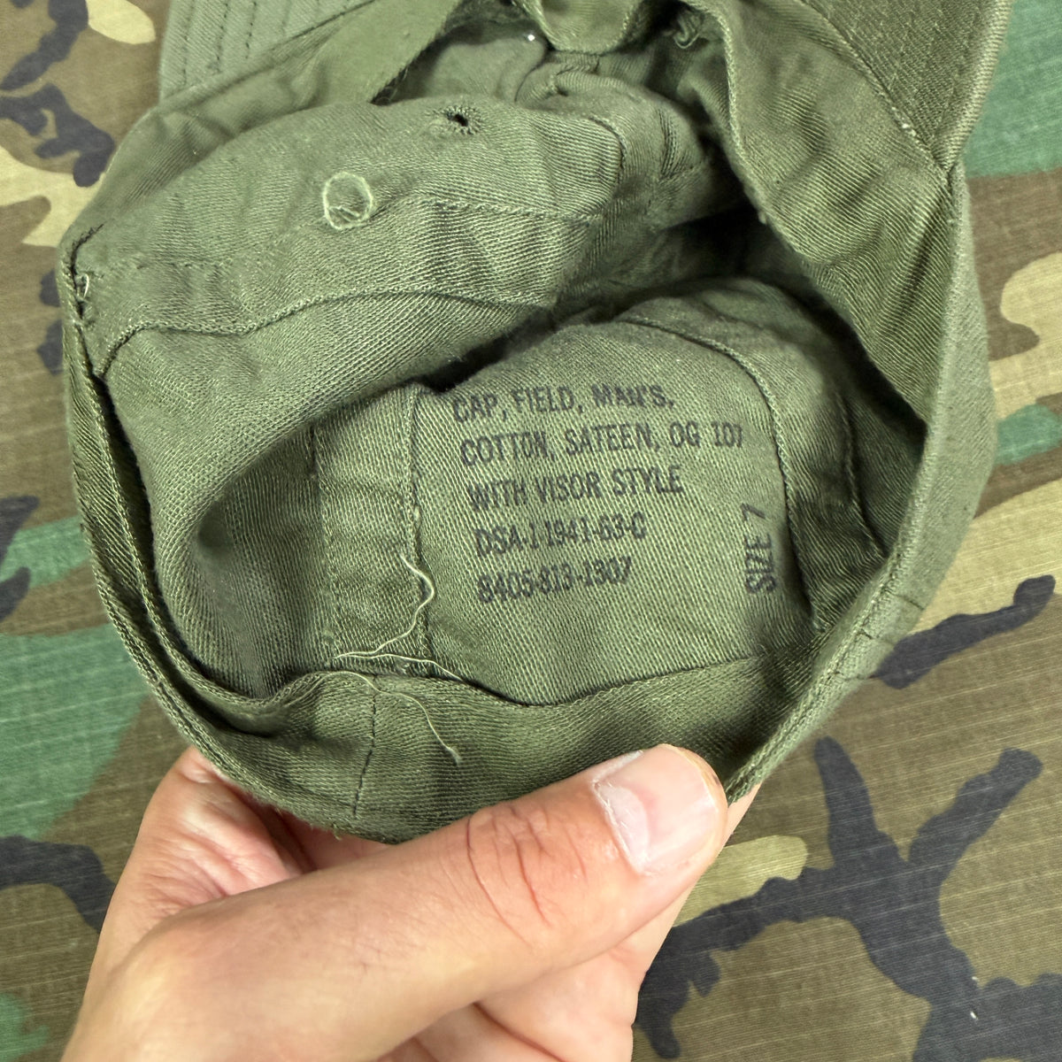 US Army OG107 1963 Field Cap - Deadstock