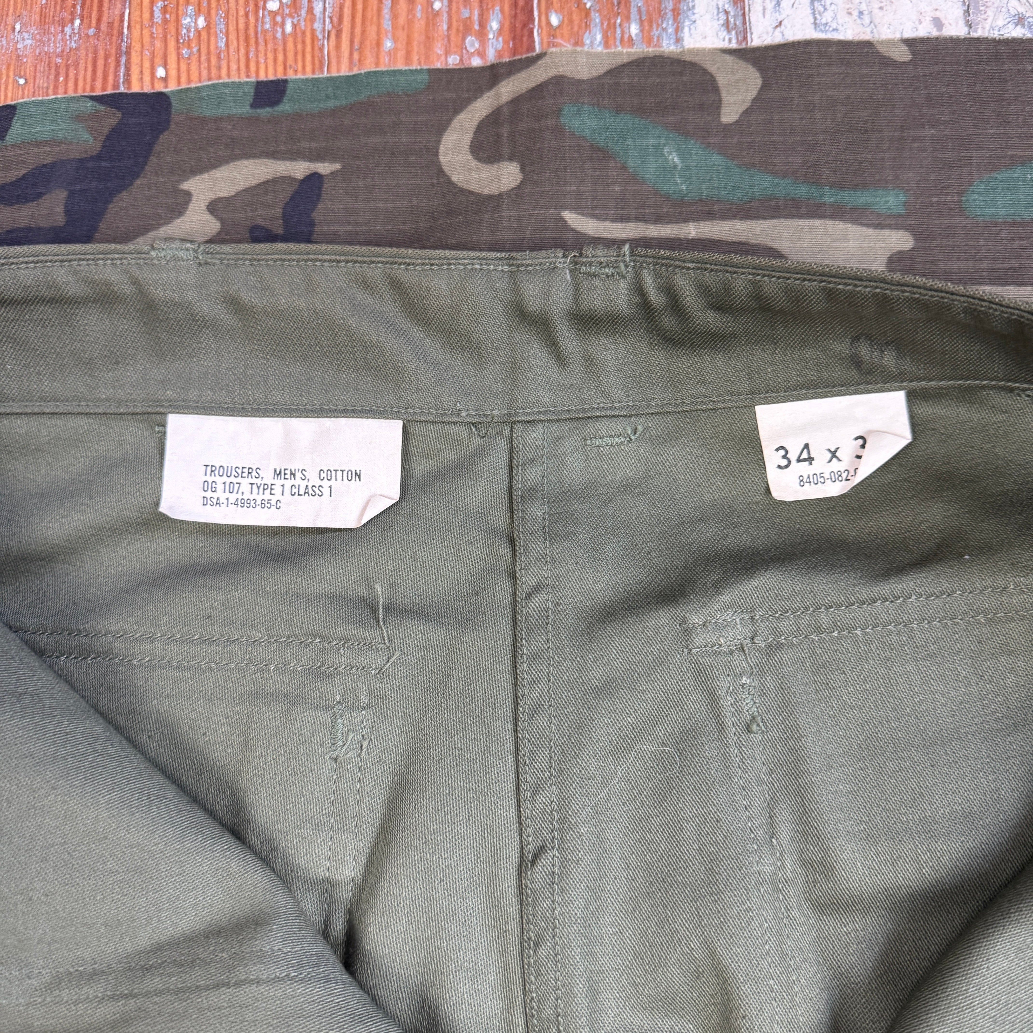 US Army Vietnam 1965 OG107 Pants - Deadstock - Size 33