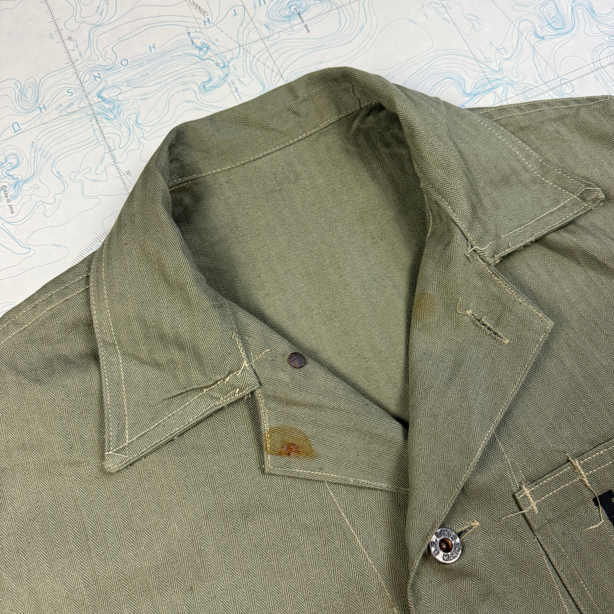 USMC P41 HBT Fatigue Shirt - Mint Condition