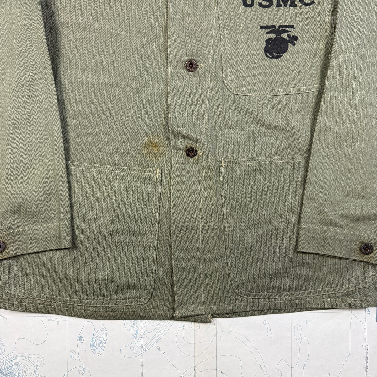 USMC P41 HBT Fatigue Shirt - Mint Condition