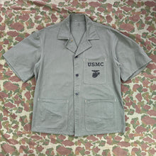 Load image into Gallery viewer, USMC P41 HBT Fatigue Shirt - Very good Condition with short sleeves
