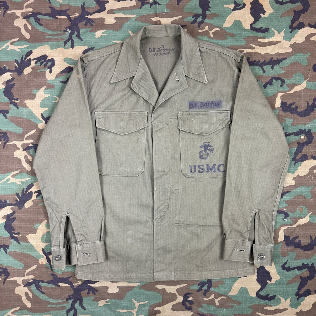 P53 USMC HBTシャツジャケット Vintage USMC P53 HBT Shirt - Mint Condition – The Major's Tailor