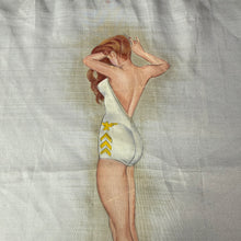 Load image into Gallery viewer, 1950s Hand-Painted Handkerchiefs with US Navy Theme
