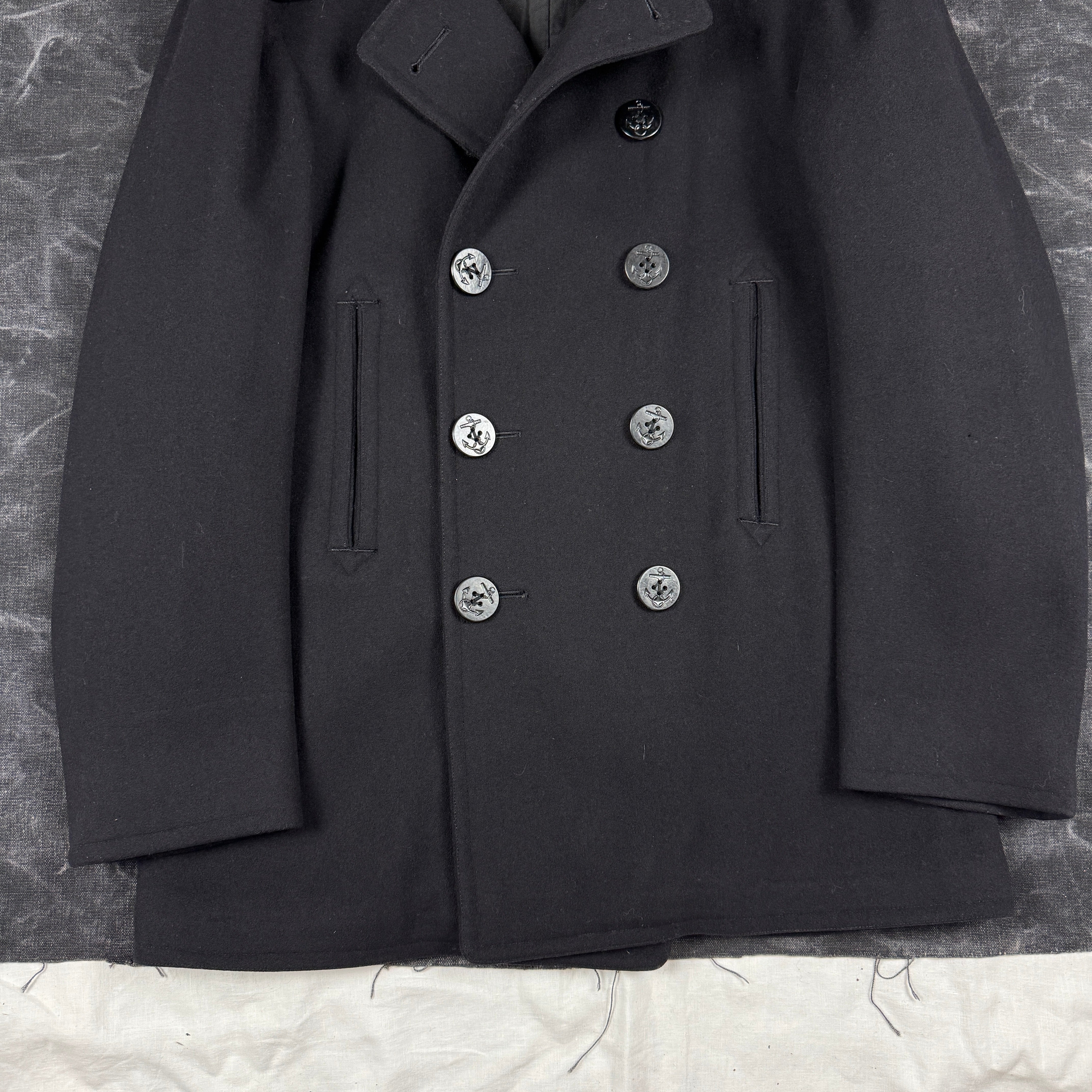 US Navy Pre-War Peacoat - Good Condition - Size 40