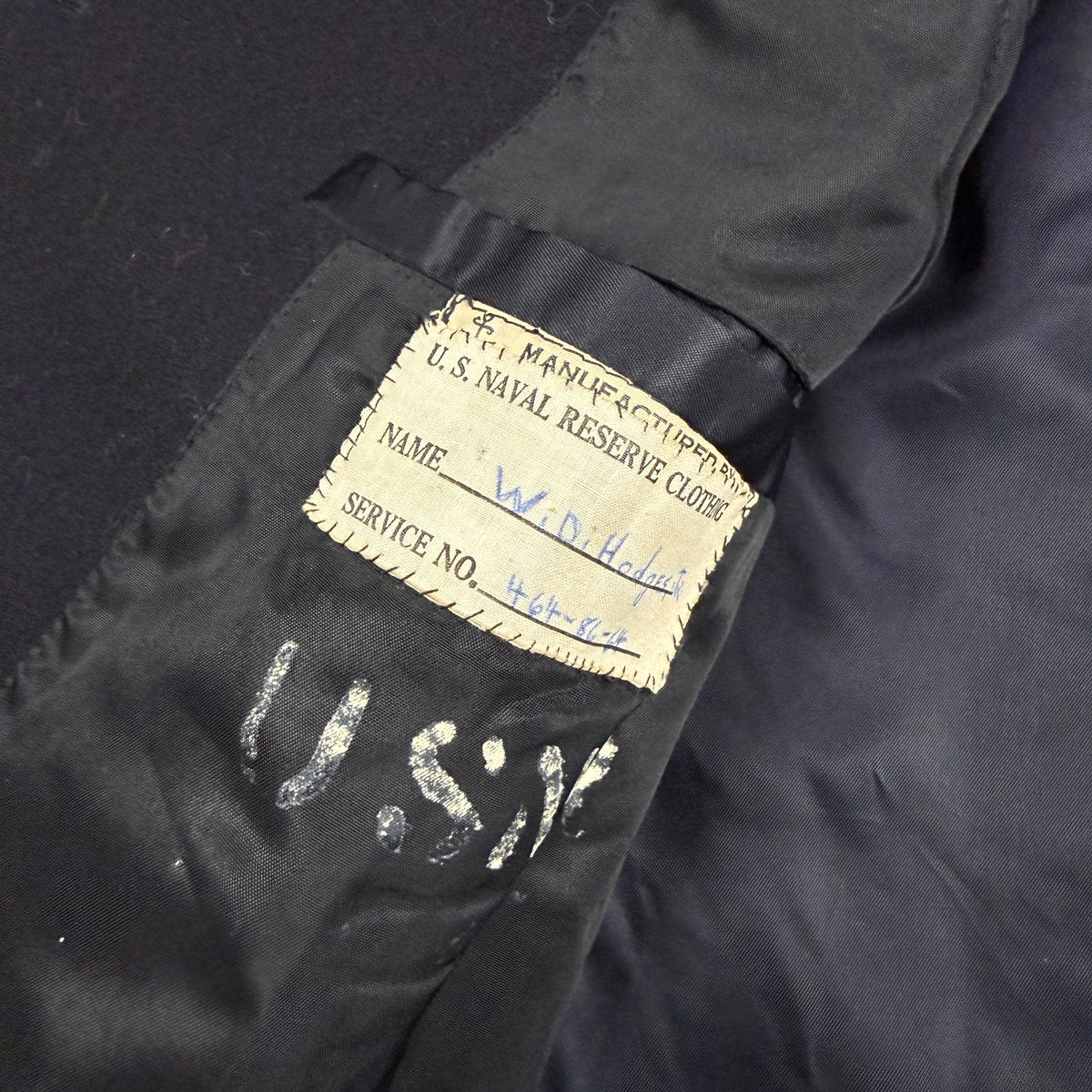 US Navy WW2 Peacoat - Mint Condition - Size 42