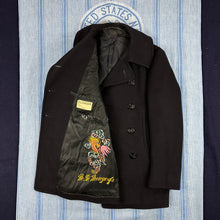 Load image into Gallery viewer, US Navy Late WW2 Peacoat with Embroidered Dragon - Size 36 - 30% OFF
