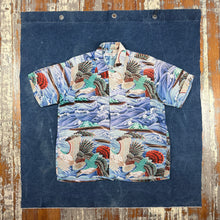 Load image into Gallery viewer, Penneys 1950s/60s Hawaiian Cranes Aloha Shirt
