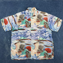 Load image into Gallery viewer, Penneys 1950s/60s Hawaiian Cranes Aloha Shirt
