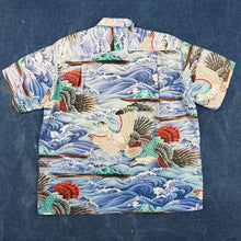 Load image into Gallery viewer, Penneys 1950s/60s Hawaiian Cranes Aloha Shirt
