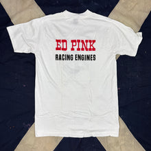 Load image into Gallery viewer, Ed Pink Racing Engines 1970s T-shirt -Deadstock
