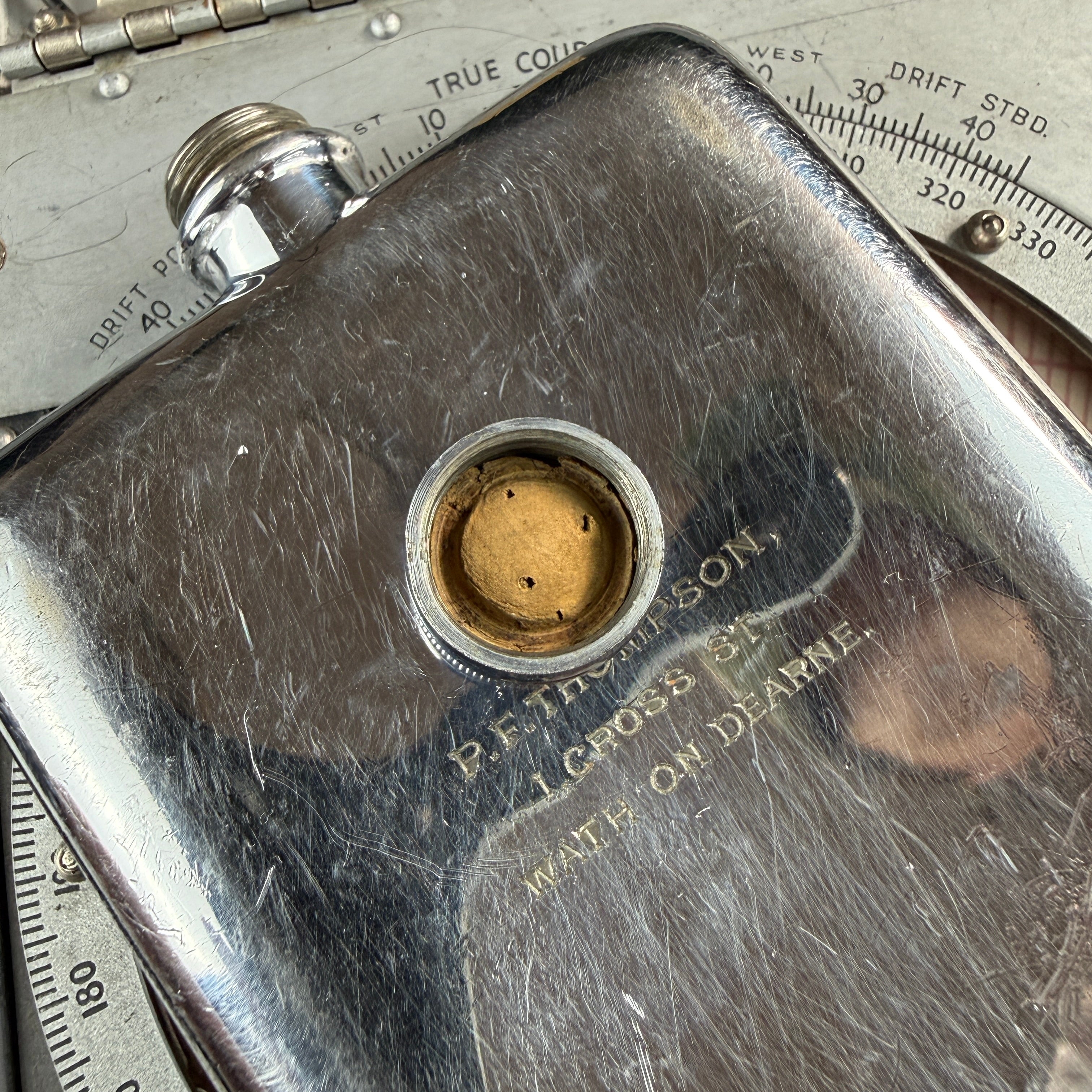 James Dixon WW2 RAF Hip Flask