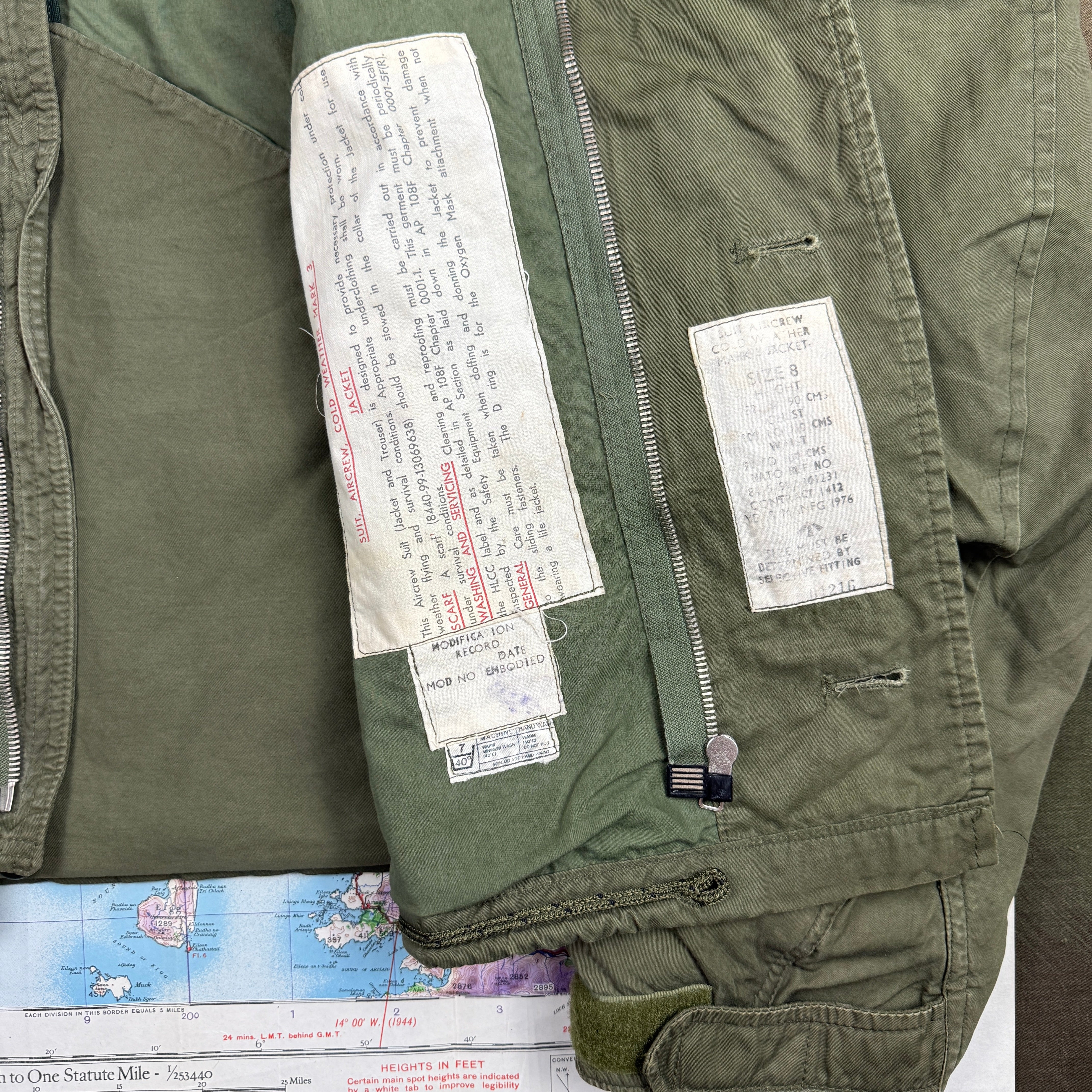 RAF 1981 Mk3 Cold Weather Flying Jacket - size large