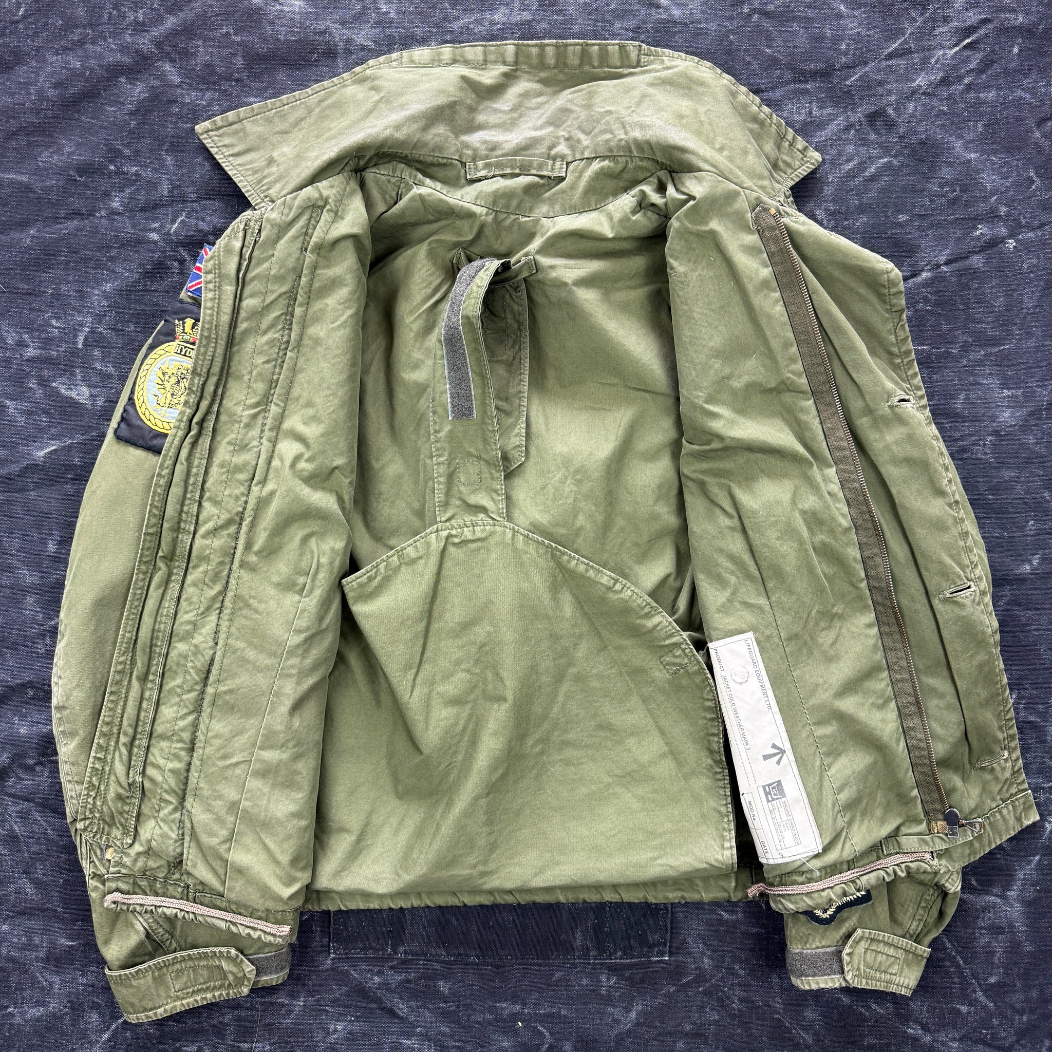 Royal Navy 1980s Mk3 Cold Weather Flying Jacket with Patches – The