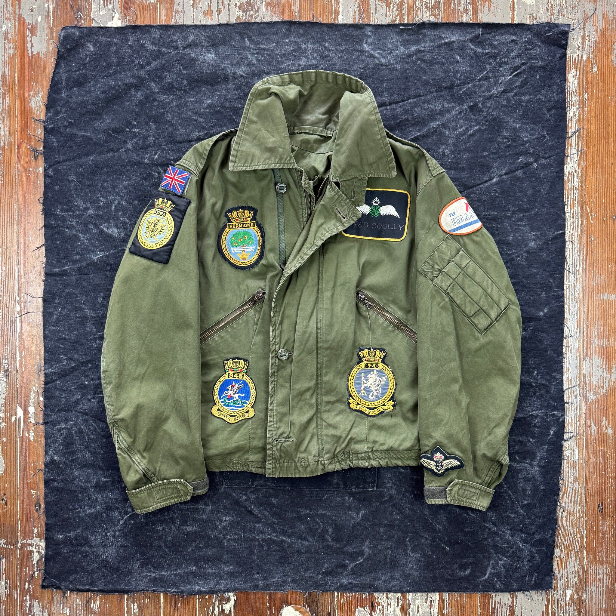 Royal Navy 1980s Mk3 Cold Weather Flying Jacket with Patches – The