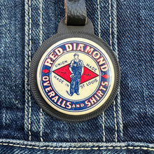Load image into Gallery viewer, Red Diamond Overalls 1920/30s Watch Fob
