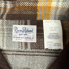 Load image into Gallery viewer, Roomy Richad 60s Flannel Shirt - Deadstock
