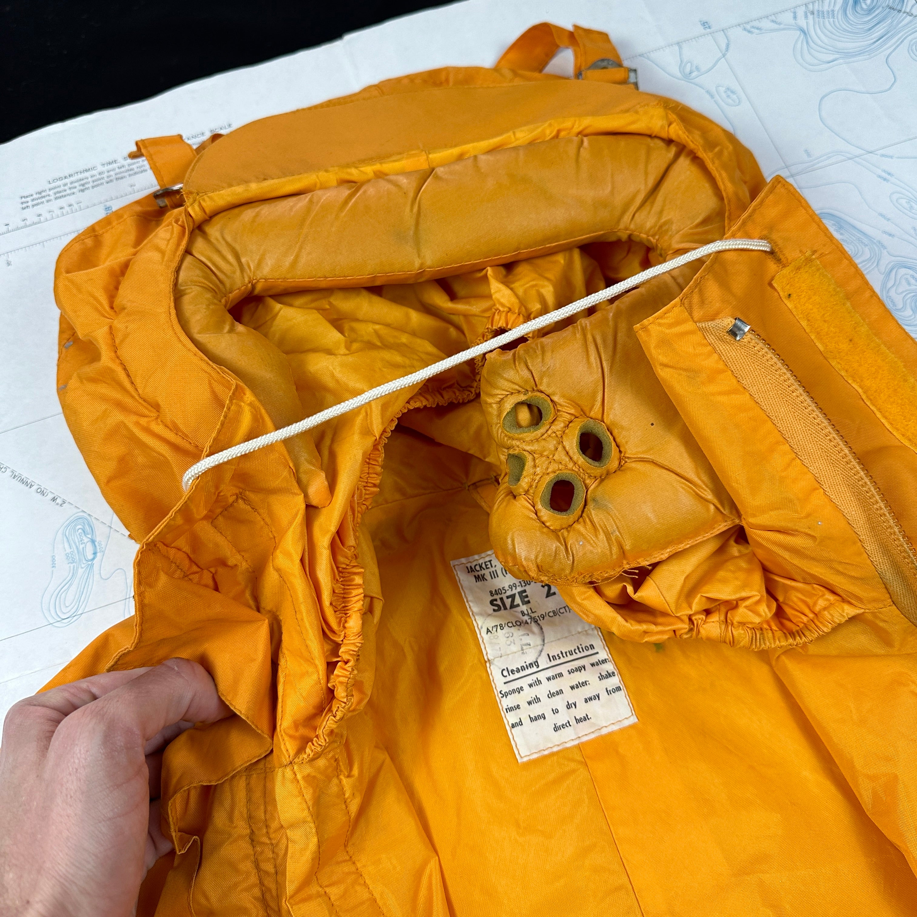 Royal Navy 1977 Mk3 Foul Weather Jacket Hi-Vis by Belstaff