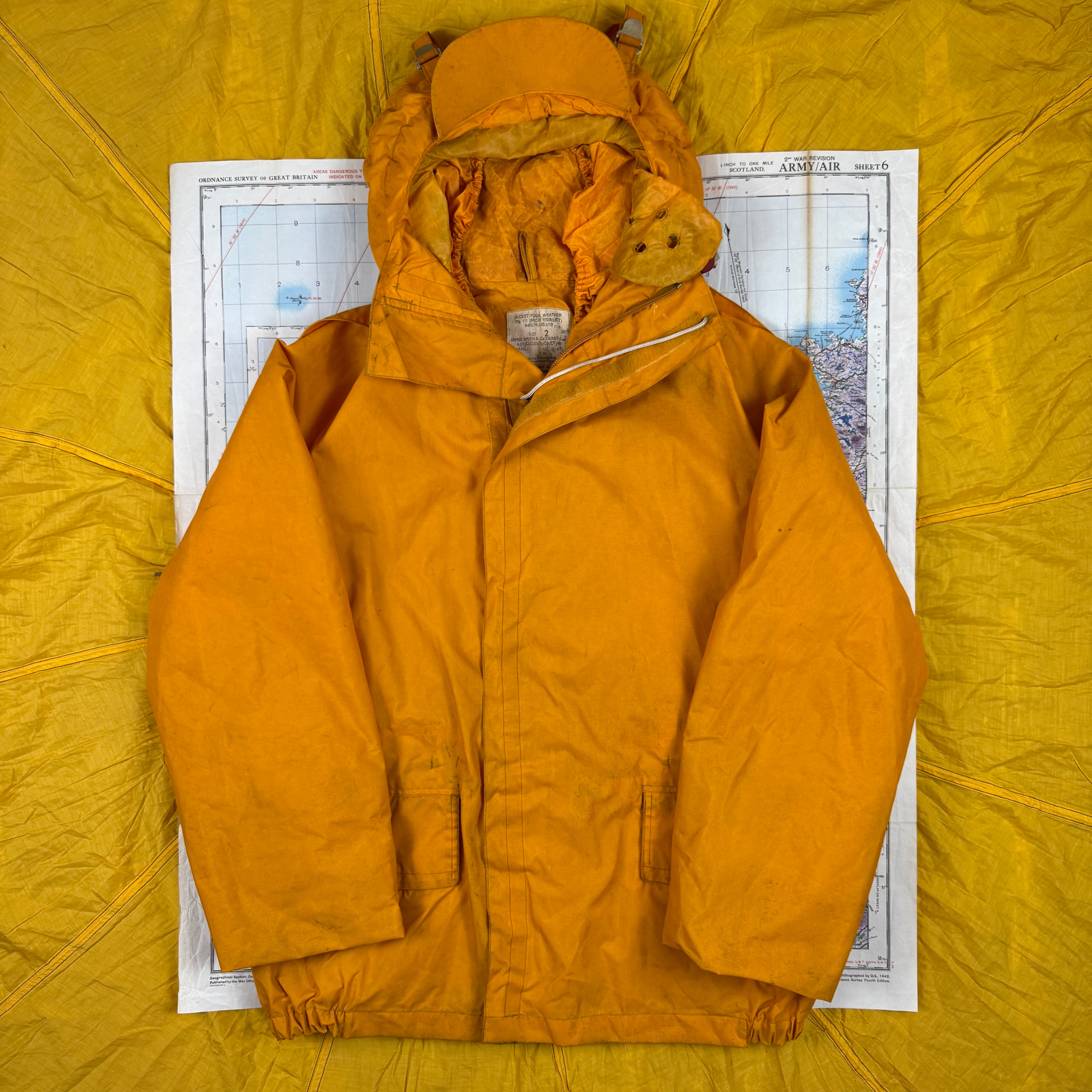 Royal Navy 1977 Mk3 Foul Weather Jacket Hi-Vis
