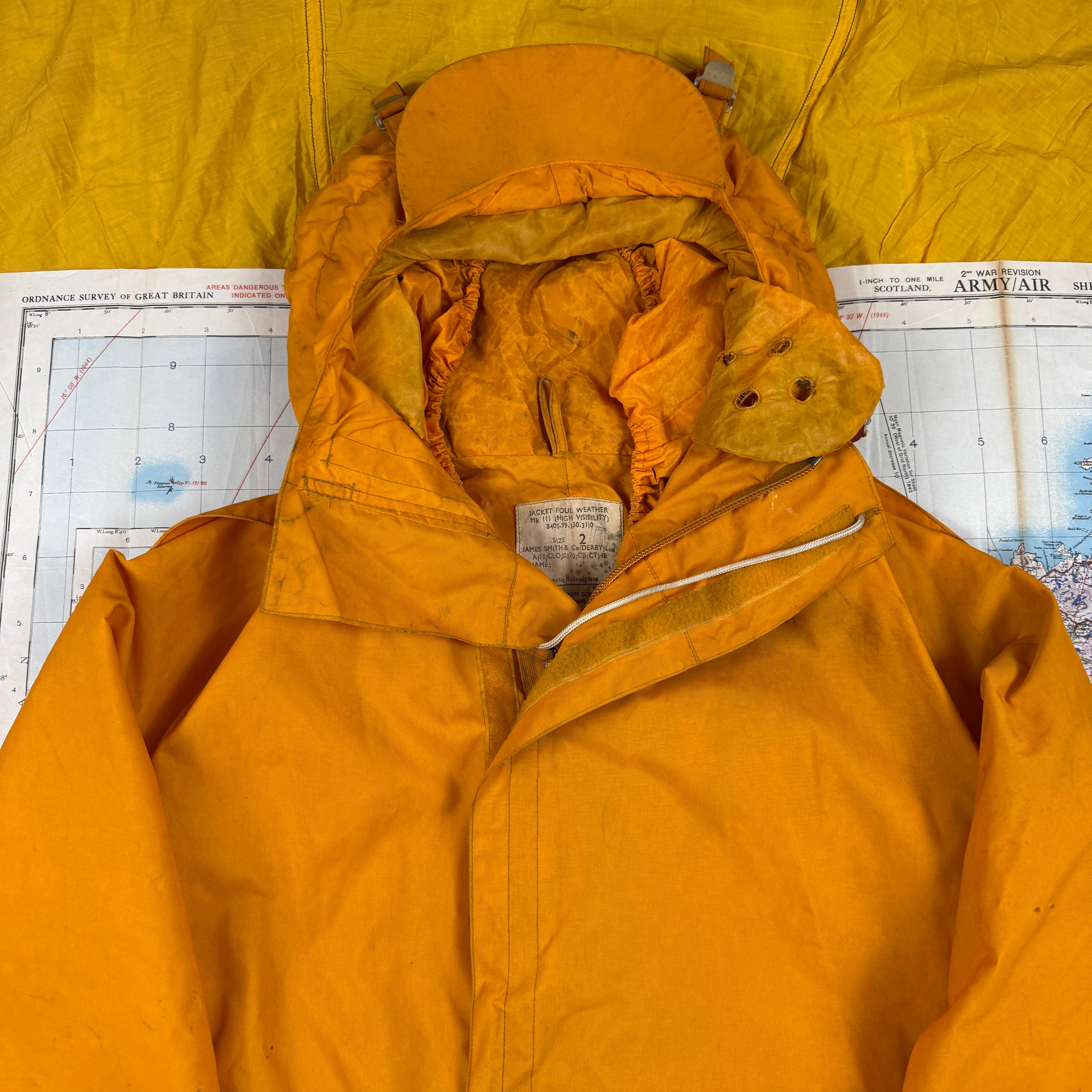 Royal Navy 1977 Mk3 Foul Weather Jacket Hi-Vis