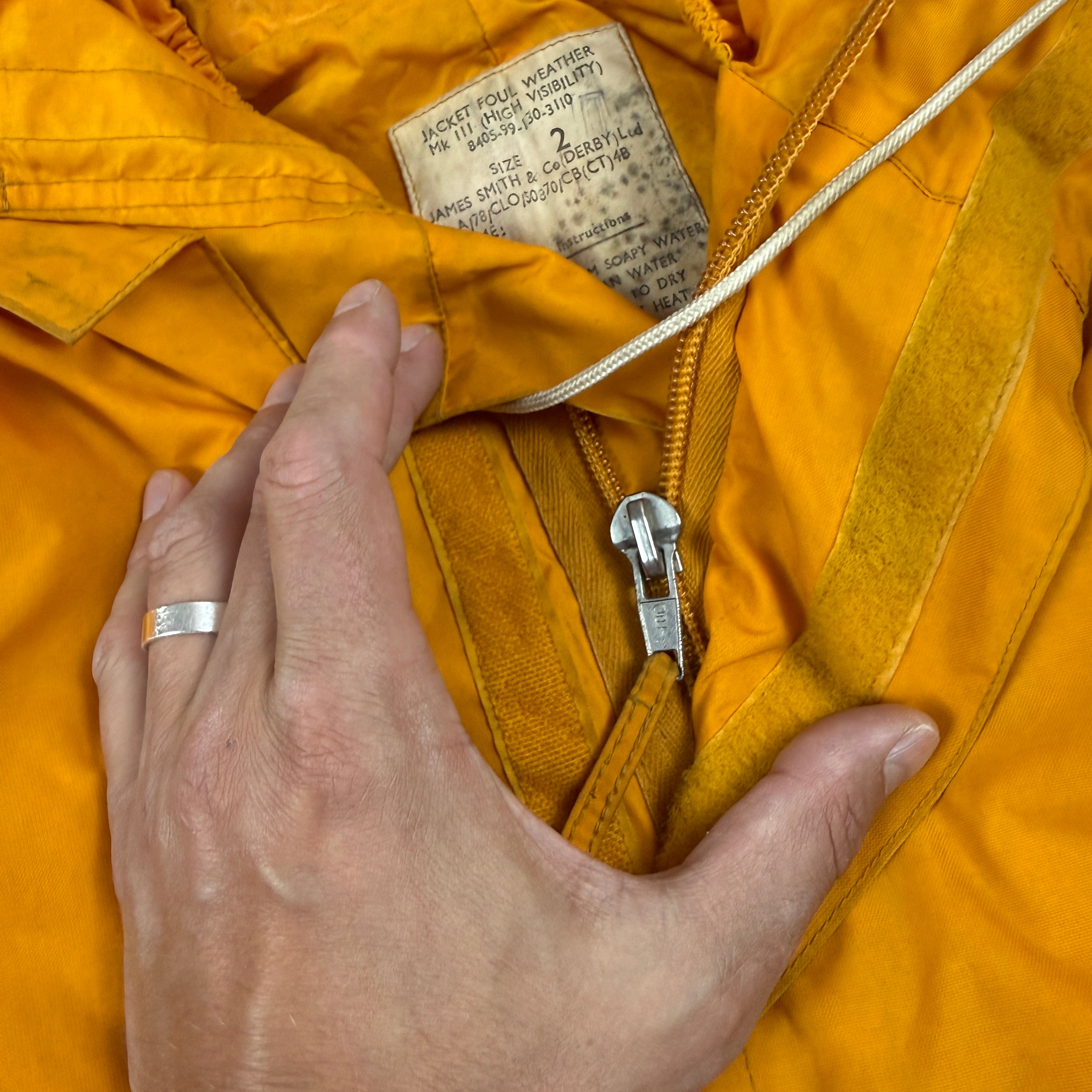 Royal Navy 1977 Mk3 Foul Weather Jacket Hi-Vis