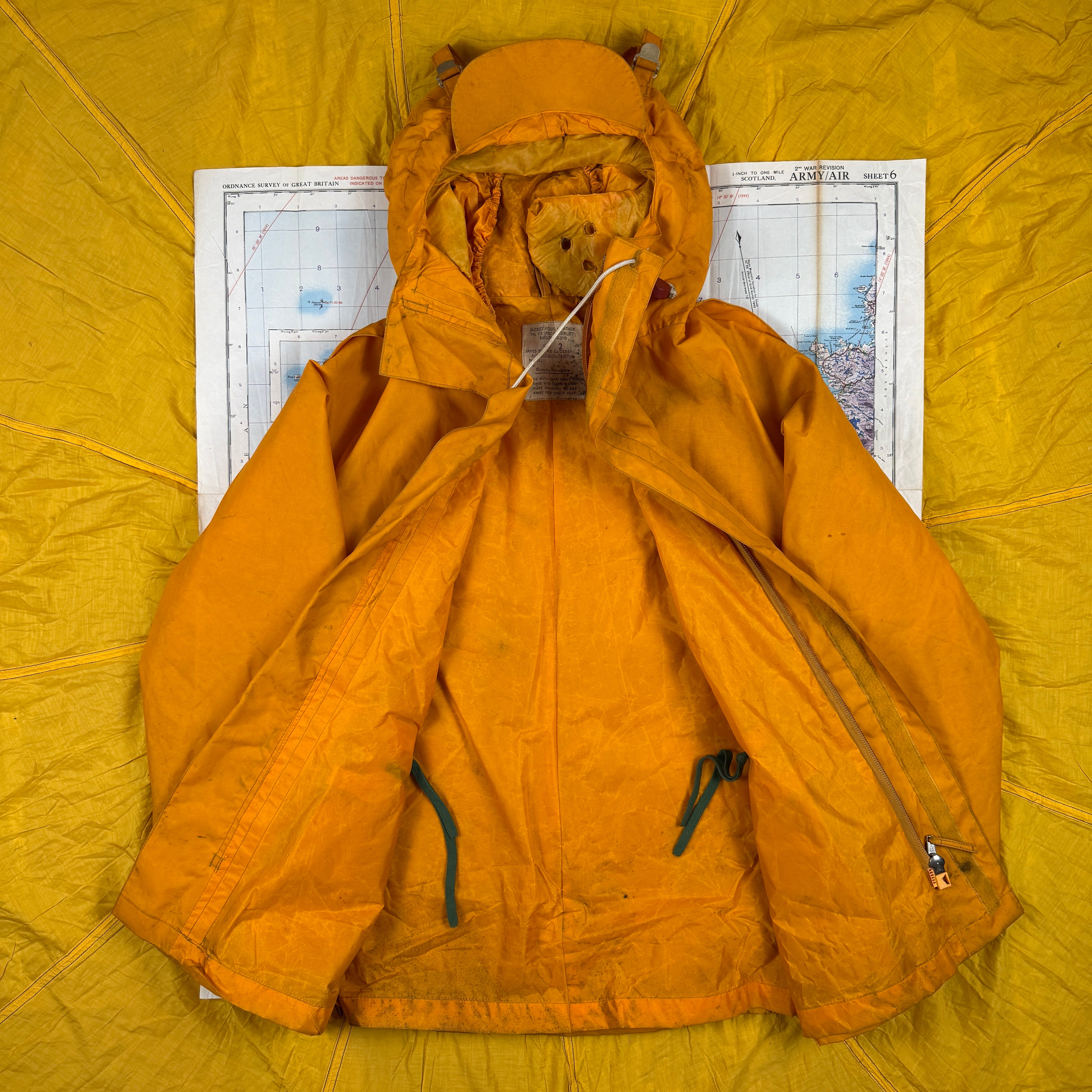 Royal Navy 1977 Mk3 Foul Weather Jacket Hi-Vis