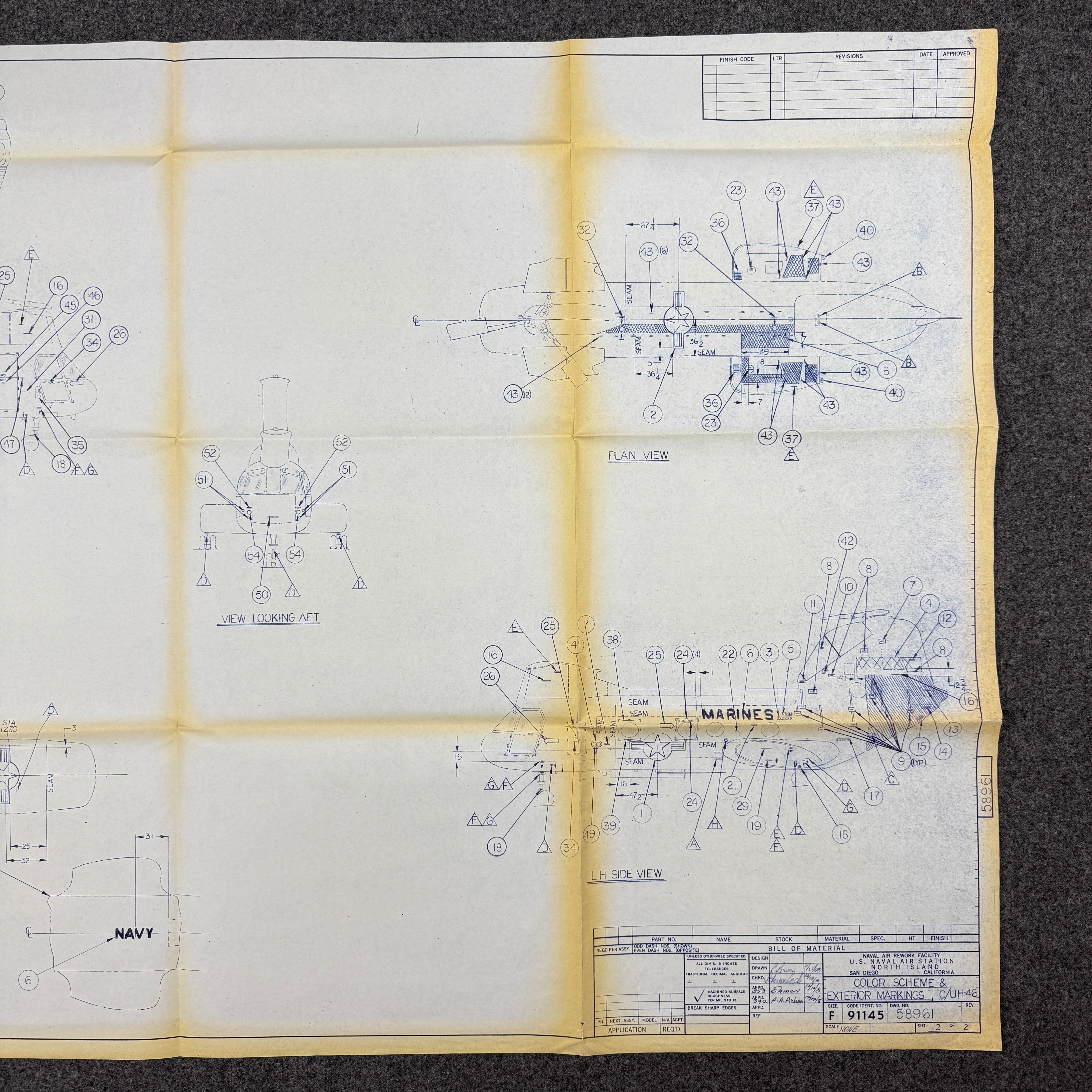 US Navy 1968 Sea Knight Blueprint