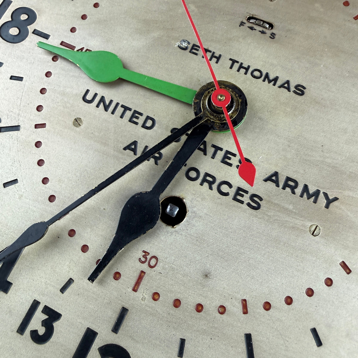 US Army Air Force 1944 Seth Thomas 24hr Clock