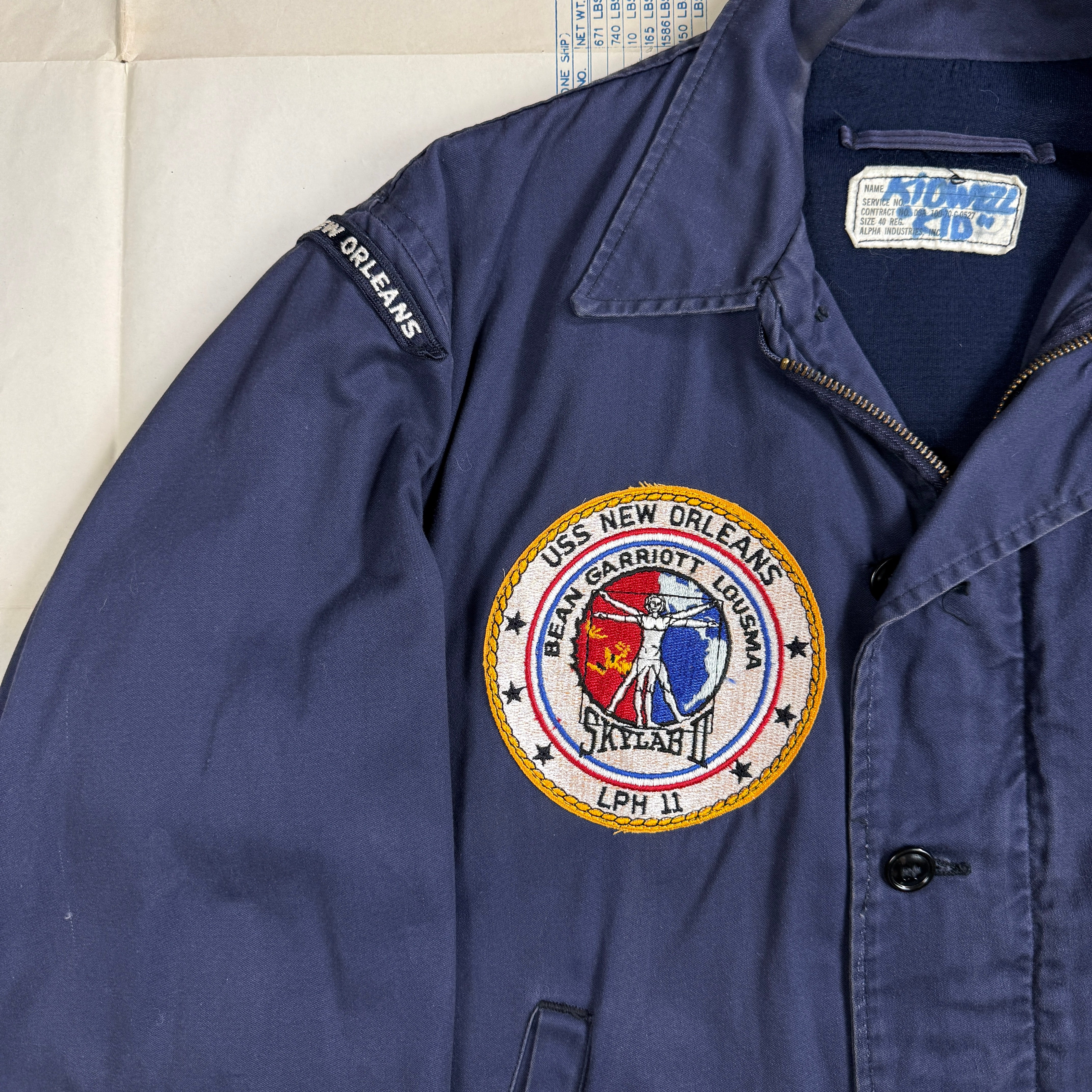 US Navy/NASA Skylab Recover Utility Jacket - Size 40