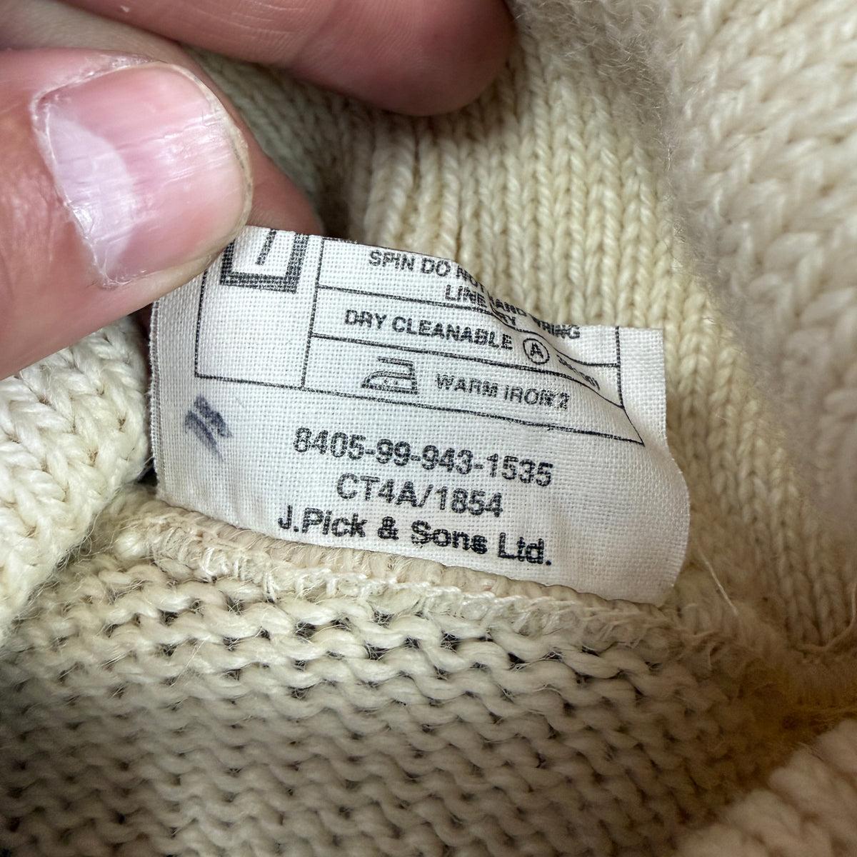 Royal Navy Submariner Sweater  - Deadstock - Fits like 40"