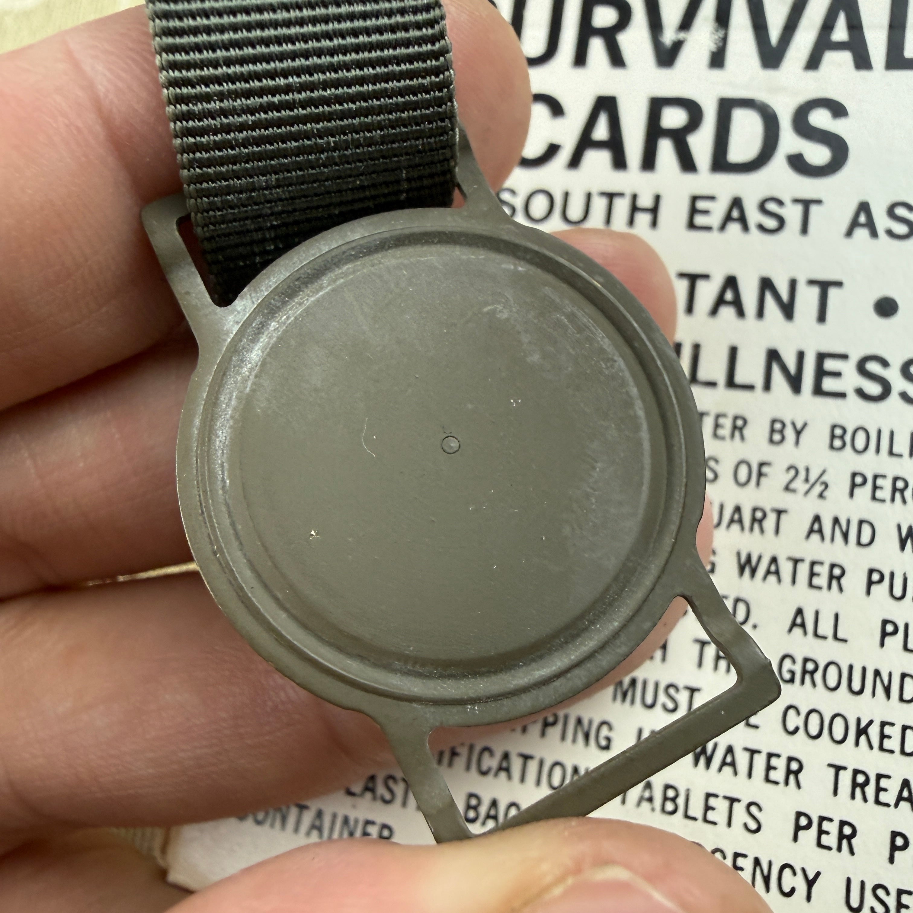 US Army 1950s - Vietnam Waltham Wrist Compass
