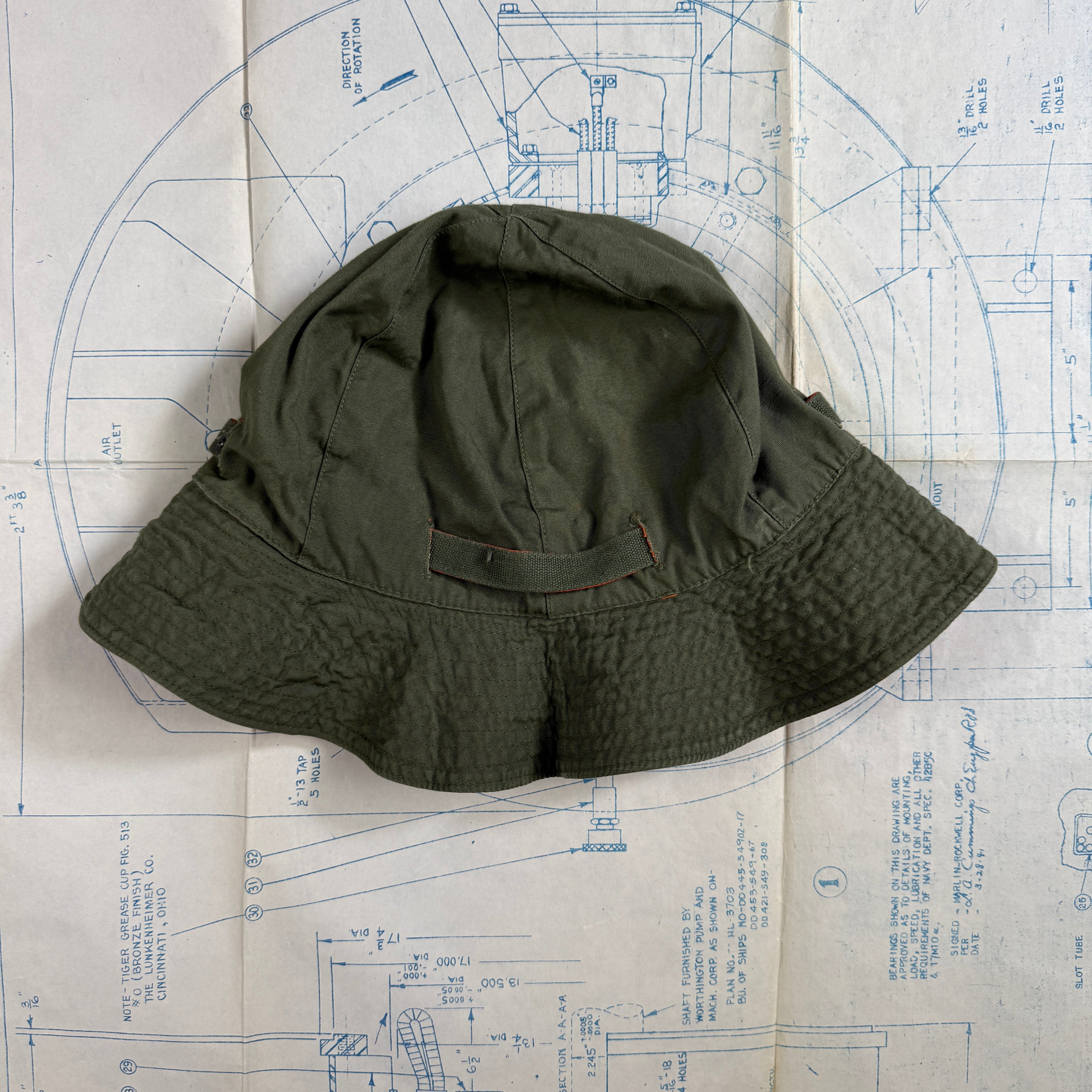 USAF Vietnam 1966 Survival Sun Hat - Good Condition