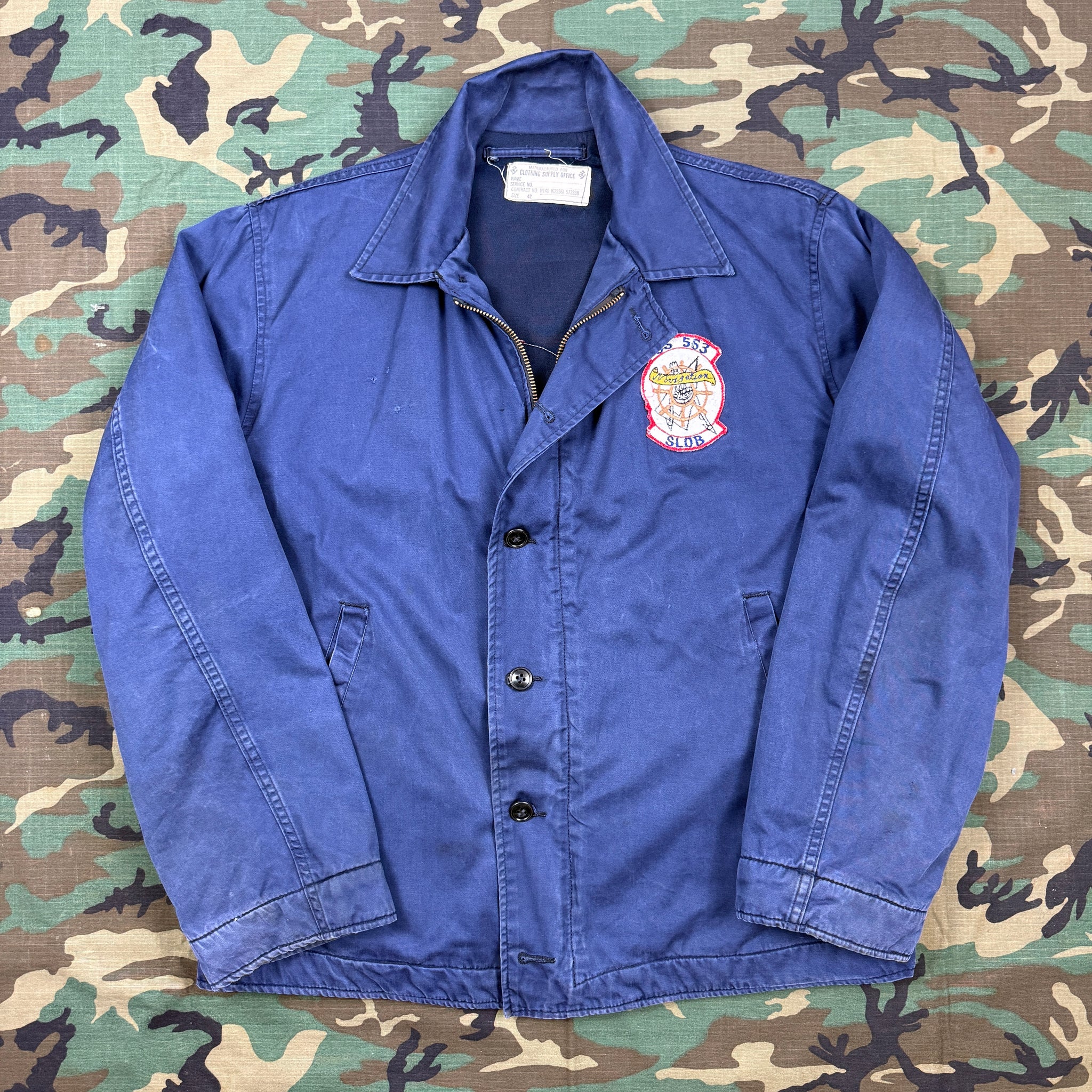 how to sew patches on navy dress blues US Navy Vietnam Utility Jacket Patched