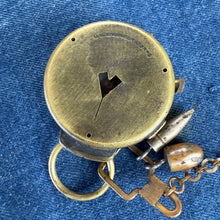 Load image into Gallery viewer, US Army WW1 Uncle Sam Watch Chain &amp; Compass
