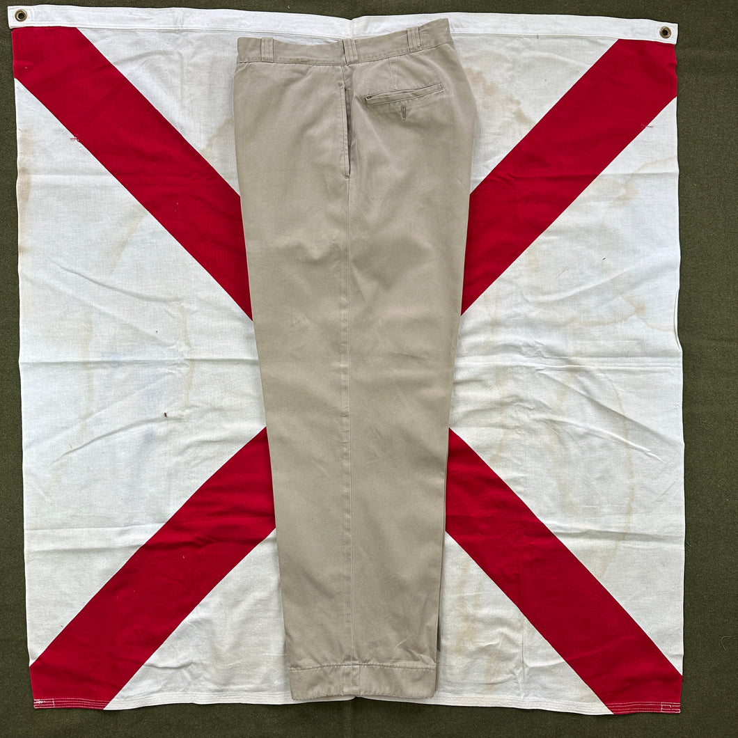US Army 1956 Pattern Chino Trousers - Size 33 to 34