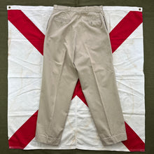 Load image into Gallery viewer, US Army 1956 Pattern Chino Trousers - Size 33 to 34
