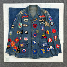 Load image into Gallery viewer, US Army M1940 Coverall Chore Jacket with Souvenir Patches
