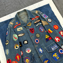 Load image into Gallery viewer, US Army M1940 Coverall Chore Jacket with Souvenir Patches
