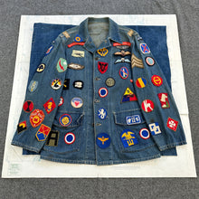 Load image into Gallery viewer, US Army M1940 Coverall Chore Jacket with Souvenir Patches
