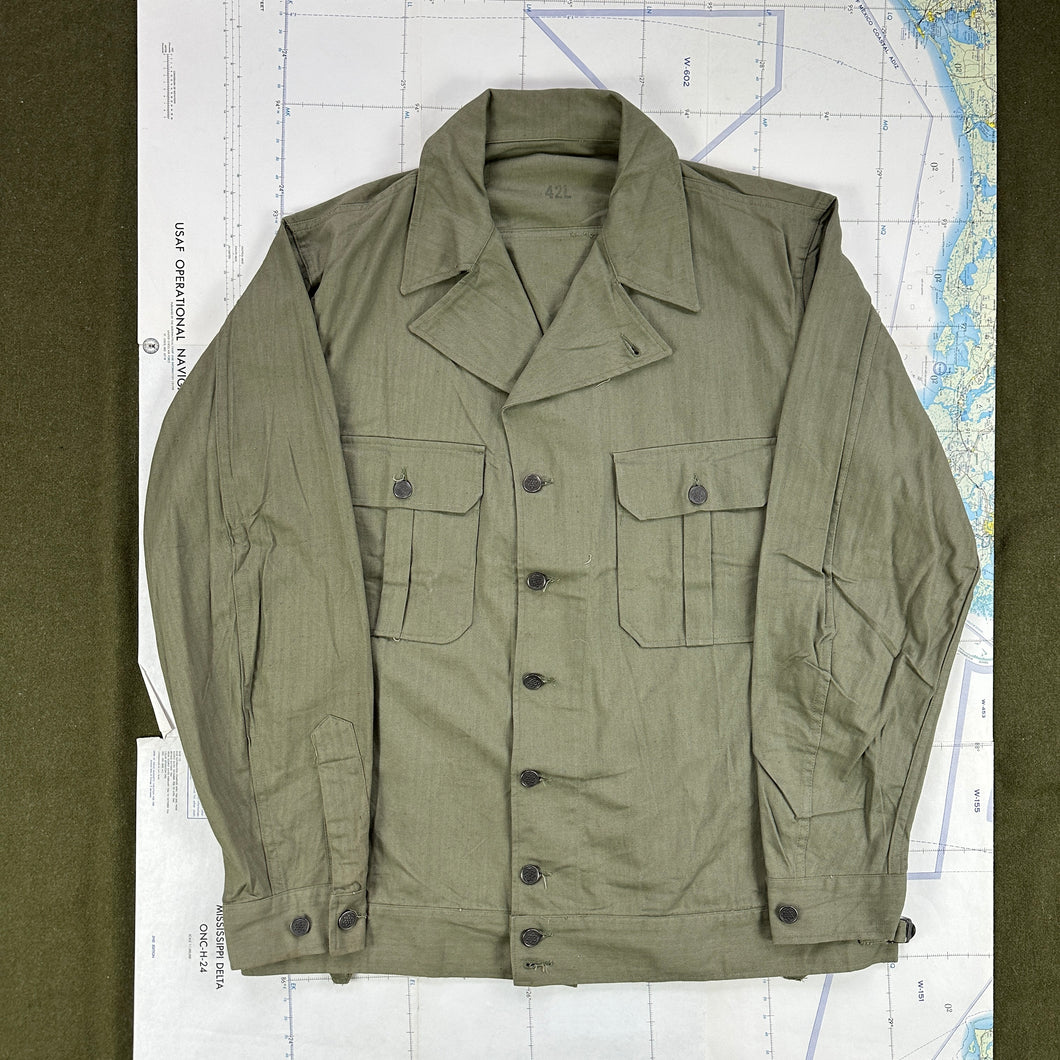 US Army Pre-War HBT Fatigue Shirt Deadstock Size 42