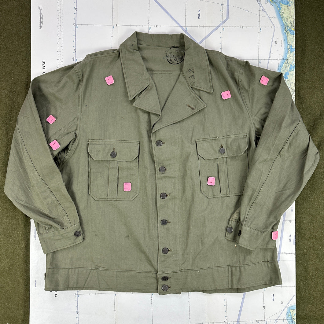 US Army Pre-War HBT Fatigue Shirt Deadstock Size 48 - 20% OFF