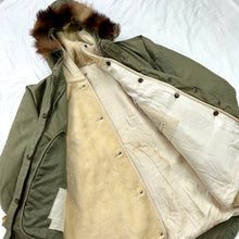 Load image into Gallery viewer, US Army M-1948 Parka with Exceptionally Rare Japanese Made White Silk Liner
