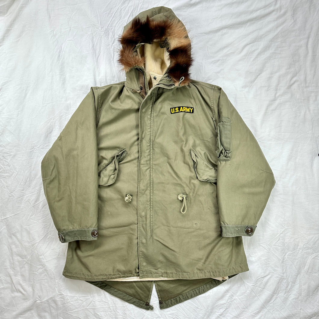 US Army M-1948 Parka with Exceptionally Rare Japanese Made White Silk Liner