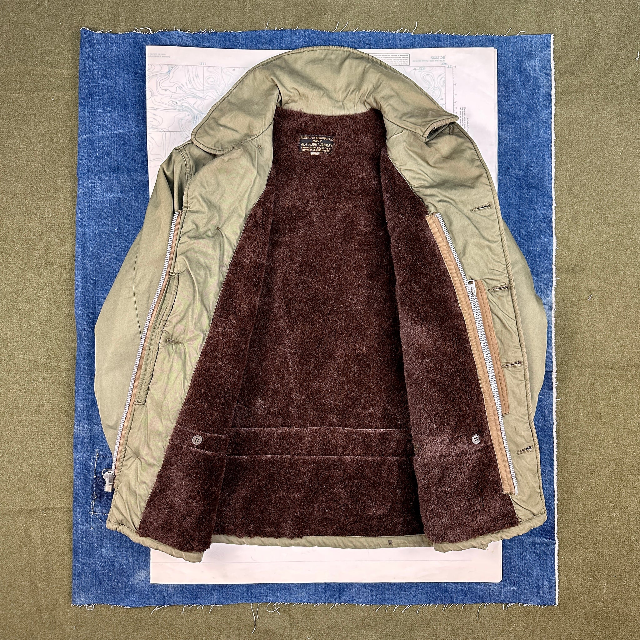 US Navy 1950s AL-1 Flight Jacket – The Major's Tailor US Navy 1950s AL-1 Flight Jacket – The Major's Tailor