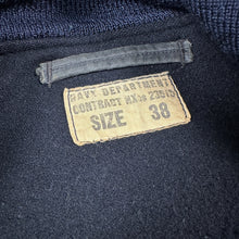 Load image into Gallery viewer, US Navy 1943 Blue Hook Deck Jacket
