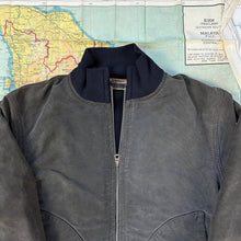 Load image into Gallery viewer, US Navy 1942 Blue Zip Deck Jacket
